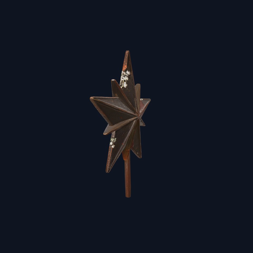 Rustic Metal Star Decor D Model Pack